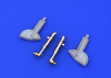 Eduard 648124 Spitfire undercarriage legs BRONZE 1/48  (Eduard)